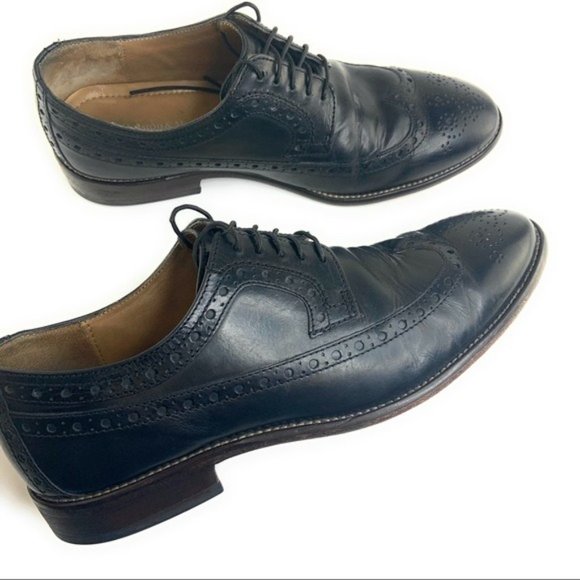 Johnston & Murphy Lace Up Brouged Derby Black - Picture 1 of 7